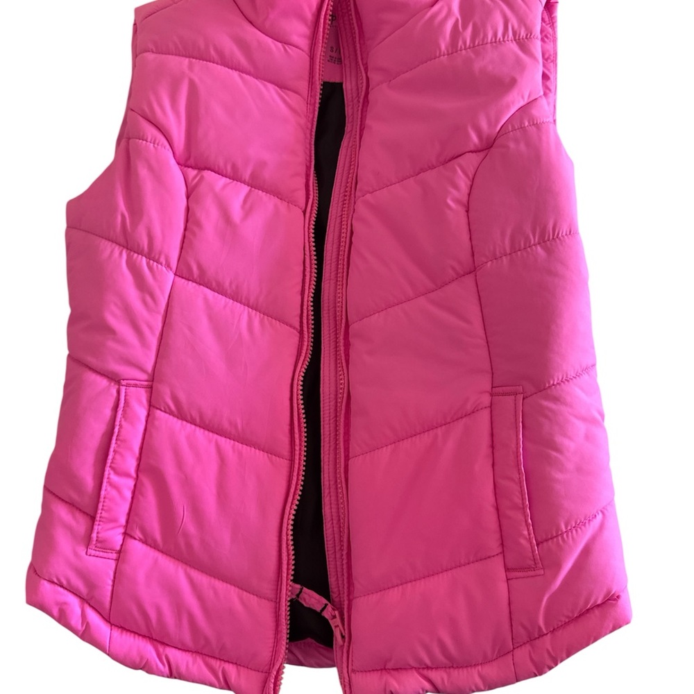 Aeropostale Bright Pink Quilted Vest
